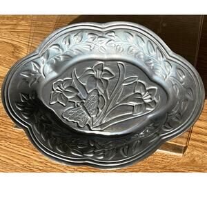 Vintage Lenox Embossed Butterfly Meadow 9” server plate dish